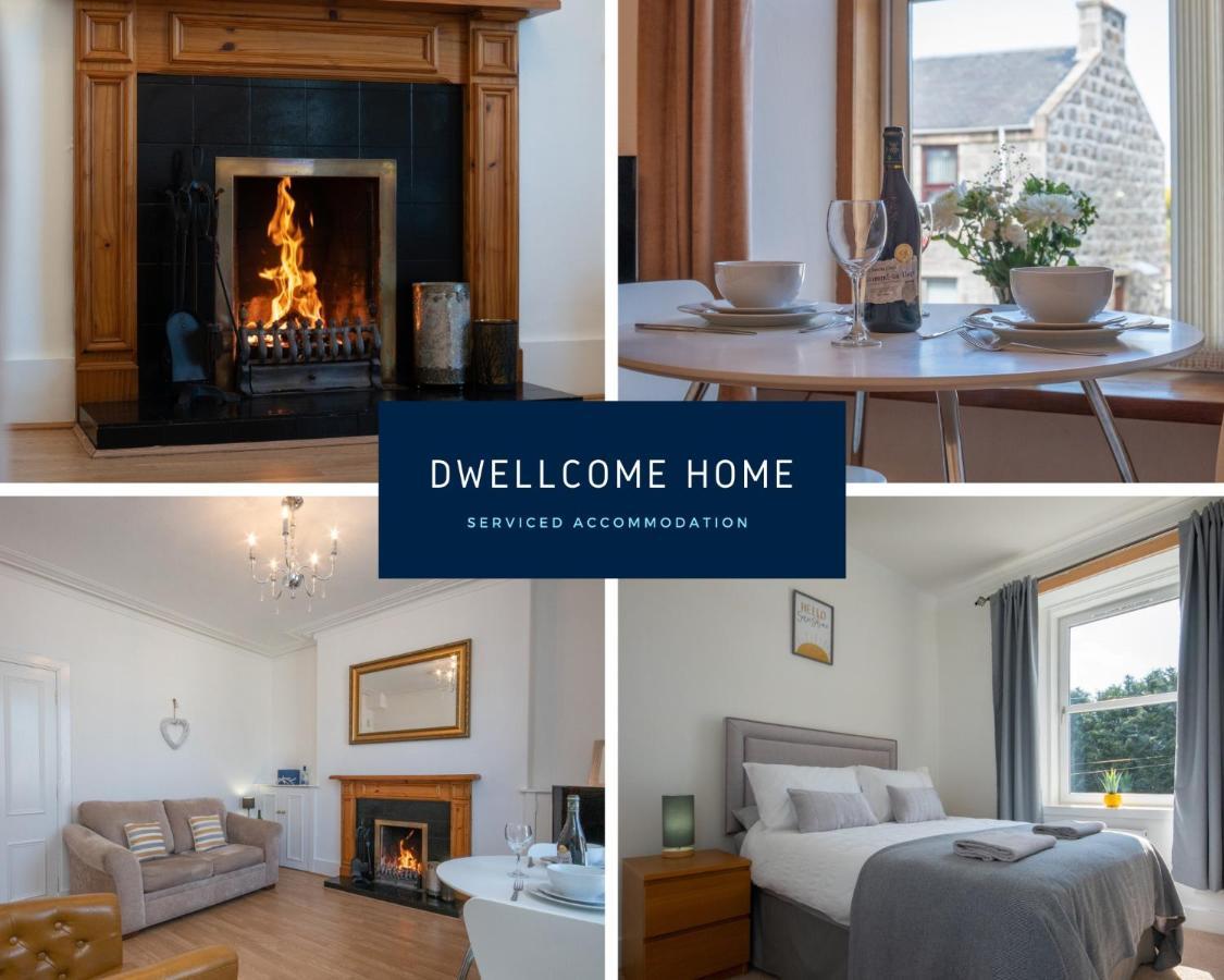 Dwellcome Home Ltd 1 Bed Apt, Half Mile To Union Street Yet Quiet, Free Parking, Fast Wifi, Ideal For Long Term Contractor, Etc Stays, Fully Equipped Kitchen, Regular Housekeeping Option - See Our Site For Assurance 阿伯丁 外观 照片